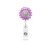 Color metal dorado girasol taladro hebilla telescópica hebilla hebilla giratoria strass hebilla de fácil extracción Clip para insignia