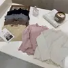 Novedad de Otoño¡Quédatelo para ti! Camiseta de manga larga con volantes de doble capa, súper fácil de combinar, suave y acogedora para bebés niñas