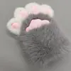 Luvas de Pelúcia Super Fofas, Exposição de Anime Bidimensional Fantasia de Animal Adereços de Cosplay, Luvas Sem Dedos Simuladas de Garra de Animal, Luvas Coloridas