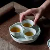 Tetera de estilo antiguo, gaiwan, bandeja para té, juego de té de cerámica estilo japonés Kung Fu, taza de té JianShui, taza de aroma, posavasos maestro