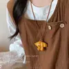 Collar de cadena larga con colgante de cachorro Barista, bonito y combinable con todo, cadena para clavícula, accesorios de temperamento exquisitos.