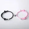 Pulseira Popular para Casais da Amazon com Corda de Milão em Formato de Coração, Cordão Ajustável Multicor, Pulseira Trançada Feita à Mão, Atacado de Fábrica