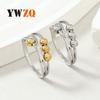 Anillo de titanio y acero europeo y americano transfronterizo personalidad de nicho anillo de bola de acero entrelazado anillo de descompresión móvil fábrica de joyería de acero inoxidable