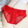 Princesa en Fuga~ Encaje de Deseo Puro Sexy de Tirante Delgado Calado Panties Semitransparentes para Niñas, Suaves Panties de Cintura Baja para Adolescentes