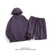 Jaqueta Protetora Solar de Seda de Gelo para Exterior Masculina de Verão Fina Respirável Terno de Duas Peças Confortável Versátil Shorts Esportivos Retos