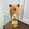 Gorro de Invierno para Niños Lindo y Tierno de Peluche de Capibara con Protección para las Orejas Engrosado a Prueba de Frío para Niño y Niña Gorro Lei Feng