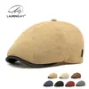 Boina de Seis Paneles de Estilo Nuevo para Primavera y Verano para Mujer, Gorra Británica Retro de Visera Adelantada, Gorra Ligera y Transpirable de Artista para Hombre, Gorra de Pato