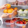 Caja de Almacenamiento para Refrigerador, Caja de Almacenamiento para Huevos Tipo Cajón, Caja para Mantener Fresco, Gadget de Almacenamiento para Congelar Verduras y Huevos en la Cocina