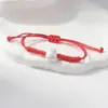 Pulsera Trenzada de Cuerda de Cera Estilo Chino de Panda de Moda, Lindo Dibujo Animado de Totoro, Pareja Estudiante, Joyería de Panda para Zona Turística, Suministro al por Mayor