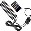 Mangueira de silicone para farol de carro 48LED 12smd farol de um a quatro pés lâmpada decorativa de base de LED