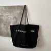 Bolsa Tote de Nylon com Estampa de Letras Nova Primavera 2026 para Mulheres, Grande Capacidade, Moda de Rua, Bolsa de Ombro Único Transversal