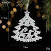 Decoraciones navideñas Gangheng, suministros para arrangement de escena serie blanca brillante, colgador de puerta de corona de vid, colgante de tienda, adorno colgante
