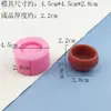 Mini Tigela de Silicone para Moldagem Silicone de Grau Alimentício Fácil de Desenformar Molde DIY de Resina para Suculentas