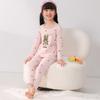 Nuevo Conjunto de Ropa Interior de Algodón Puro para Otoño e Invierno para Niños y Niñas Pequeños y Medianos, Conjunto de Pijama de Algodón con Estampado de Dibujos Animados