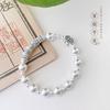 Pulseira de prata esterlina Baifu Lutong Pé de prata 999 Ruyi Xiaofuxing Pulseira de nicho Pulseira de presente