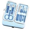 Tesoura para Unhas de Pedicure Especial por Atacado Aço Carbono Tesoura para Aparar Sobrancelhas Tesoura para Unhas Doméstica Boca Reta Conjunto de Ferramentas para Manicure