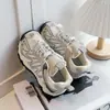 Zapatillas de malla estilo "dad shoes" para niños y niñas, antideslizantes, resistentes al desgaste, con velcro, suela gruesa, cómodas, versátiles, casuales, transpirables