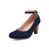 2025 Novos Sapatos de Exportação Tamanho Grande 40-46 Primavera e Outono Sapatos de Cowboy Femininos Salto Grosso Salto Alto Sapatilhas Sapatos Simples Profissionais