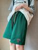 Pantalones Cortos Casuales de Algodón Lavado para Herramientas Verano Delgados Pequeños Deportivos Cintura Alta Adelgazantes Pierna Ancha