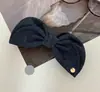 Grampo de Cabelo Coreano de Alta Qualidade com Laço, Acessórios de Cabelo Elegantes Feitos à Mão, Adereços de Cabeça da Moda, Presilha Banana Versátil, Presilha Superior na Parte de Trás da Cabeça