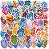 50 Compras Directas Transfronterizas Pegatinas de Corazón Anatómico Coloridas Graffiti Órganos Humanos Pegatinas de Decoración para Equipaje Cuaderno