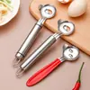 Cuchillo para Cortar Rostro Herramienta Manual para Cortar Rostro Rodillo de Acero Inoxidable Cuchillo para Cortar Rostro Nuevos Gadgets de Cocina Artefacto Casero para Cortar Rostro
