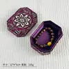 Caja de Almacenamiento de Pulseras Vintage con Tapa y Base, Octagonal con Tapa, Caja de Colección para Pulseras de Cuentas Budistas, Caja de Embalaje para Colgantes de Jade Antiguo