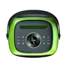 Nuevo Altavoz de Karaoke Satchel Bluetooth Transparente Colorido Estilo Mecha Doble de 5 Pulgadas 50W