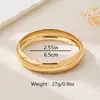 Pulsera de Moda Caliente Transfronteriza Personalidad Patrón Geométrico Exagerado Martillado Retorcido Adecuada para que las Mujeres la Usen en la Calle Fiesta