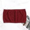 Novo top cropped de uma alça sem costura com fio para mulheres, base para o peito, costas bonitas, sem alças, colete interno anti-exposição