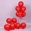 Decoración Festiva de Boda Arreglo Globo Habitación de Boda Ambiente de Cumpleaños Arreglo Capa Simple y Doble Globo de Látex Rojo Granate