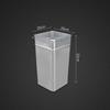 Balde Interno para Lixeira, Saco para Lixeira, Quadrado, Redondo, Aço Inoxidável, Chapa Galvanizada, para Uso Doméstico e Comercial, Armazenamento Reciclável
