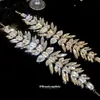 Collar Transfronterizo Europeo y Americano Geométrico de Pedrería Romboidal Gota de Agua Cadena de Clavícula de Lujo Ligero Sentido de Alta Gama Collar de Moda Versátil para Mujeres