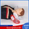 Máscara respiratória de emergência tubo de oxigênio portátil válvula unidirecional cpr boca a boca máscara de respiração artificial adulto