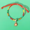 Pulsera de Cuerda Colorida del Festival del Bote del Dragón para Niños y Bebés Pequeños Tamales de Arroz Cuerda Roja Tejida a Mano Bolsita con Cabeza de Tigre Pulsera Venta al por Mayor
