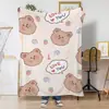 Manta de Franela con Manchas Blancas y Negras Impresión Digital a una Cara Personalización por Imagen Descanso para Almorzar Dormitorio Estudiantil Oficina Manta para Aire Acondicionado