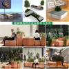 Asientos para Empalme de Fibra de Vidrio Paisaje Urbano Asientos Combinación de Flores Cuadrado Silla de Parque de Calle Maceta con Forma Especial para Exteriores Taburete