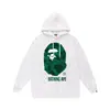 Moda Urbana Transfronteriza de Comercio Exterior Marca Unisex Otoño e Invierno Estampado de Letras Sudadera con Capucha Holgada Pulóver Sudadera Ape Casual Versátil