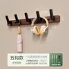 Gancho para Puerta de Madera de Nogal con Adhesivo Fuerte, No Requiere Taladro, Gancho Resistente para Estante de Almacenamiento, Organizador de Perchero para Entrada