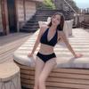 2023 Nuevo Bikini Vacaciones Sexy Tirante Cintura Alta Dividido Traje de Baño Spa [una generación]]