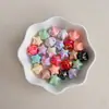 Acrílico Chapado UV Colorido Retorcido Estrella de Cinco Puntas Agujero Vertical DIY Pulsera Cuentas Cadena de Teléfono Colgante para Llavero Materiales