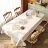 Mantel de estilo étnico, impermeable, resistente al aceite, no lavable, antiescaldamiento, ligero, de lujo, rectangular, bohemio, para mesa de comedor.