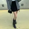 Chic Coreano 2026 Primavera y Verano Nueva Falda Corta con Bolsillos Estilo Vintage Inspirada en Ropa de Trabajo Moda Femenina