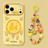 Estrelas de tela cheia aplicáveis para capa de celular Apple 17pm 15 silicone iphone 18 suporte pulseira 16 desenho animado fofo 14
