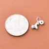 Plata de Ley S925 Finamente Elaborada Chapada en Oro Sólido Colgante Atrae Dinero Caballo del Zodiaco Caballo Pequeño Encanto Pulsera DIY Año de Nacimiento