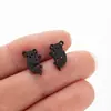 Pendientes de Acero Inoxidable con Dibujos de Animales Lindos Transfronterizos (Lobo, Perro, Gato, Cerdo, Koala, Tigre, Ardilla) con Diseños Únicos