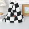 Bolso de Mano Retro de Felpa para Otoño e Invierno, Bolso de Muñeca Moderno y Casual, Bolso de Compras Portátil, Bolso Pequeño de Lona Versátil