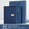 Caja de Regalo Set de Cuadernos de Negocios con Logo Personalizado, Souvenir para Reuniones de Oficina Corporativa para Clientes y Empleados, Cuaderno