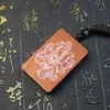Pendente Bagua de madeira de jujuba atingida por raio pintado com raposa de nove caudas, acessório pessoal, artigos taoistas, amuleto da paz, puramente esculpido à mão