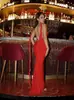 2026 Vestido de Verano Sexy Transfronterizo Europeo y Americano para Mujer Cuello en V Espalda Descubierta Ajustado con Tirantes Estilo Sirena Vestido de Noche Estilo Chica Caliente